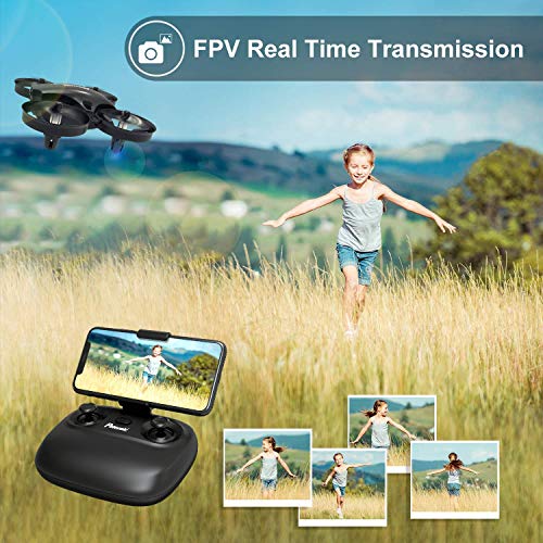Potensic Mini Drone para Niños con Cámara, RC Quadcopter 2.4G 6 Ejes - Altitude Hold, Modo sin Cabeza, Control Remoto, Ajuste de Ruta, FPV en Tiempo Real, 2 Baterías, A20W Potensic Mini Drone para Niños con Cámara, RC Quadcopter 2.4G 6 Ejes - Altitude Hold, Modo sin Cabeza, Control Remoto, Ajuste de Ruta, FPV en Tiempo Real, 2 Baterías, A20W