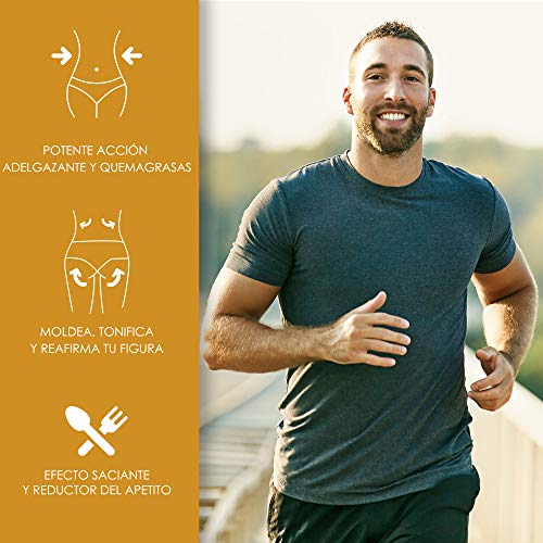 Potente adelgazante con acción quemagrasas | Con garcinia cambogia, té verde | Reductor del apetito | Potente termogénico y moldeador corporal | Fórmula para eliminar grasa y perder peso | 90 cápsulas Potente adelgazante con acción quemagrasas | Con garcinia cambogia, té verde | Reductor del apetito | Potente termogénico y moldeador corporal | Fórmula para eliminar grasa y perder peso | 90 cápsulas
