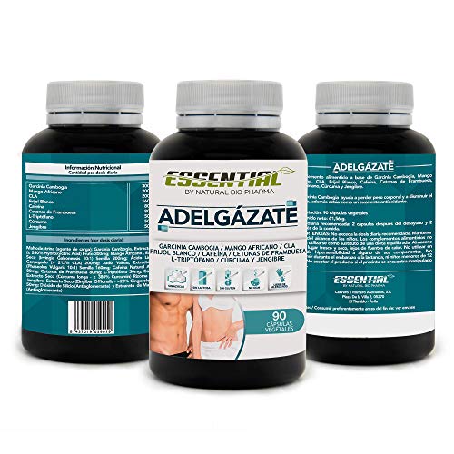Potente Adelgazante, Quemagrasas y Reductor del Apetito | Acción adelgazante 3 en 1 100% eficaz | Estimulante del Metabolismo | Pierde peso rápida y naturalmente | 90 Cápsulas. Potente Adelgazante, Quemagrasas y Reductor del Apetito | Acción adelgazante 3 en 1 100% eficaz | Estimulante del Metabolismo | Pierde peso rápida y naturalmente | 90 Cápsulas.