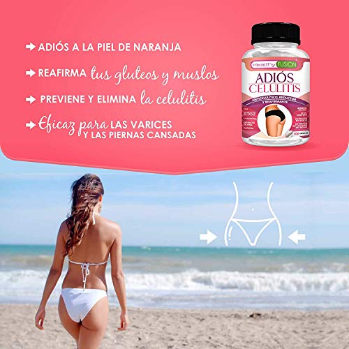 Potente anticelulítico y reductor intensivo | Cápsulas anticelulitis | Elimina la piel de naranja de forma eficaz | Fórmula completa de rápida actuación con CLA, l-carnitina y cafeina | 100 cápsulas Potente anticelulítico y reductor intensivo | Cápsulas anticelulitis | Elimina la piel de naranja de forma eficaz | Fórmula completa de rápida actuación con CLA, l-carnitina y cafeina | 100 cápsulas