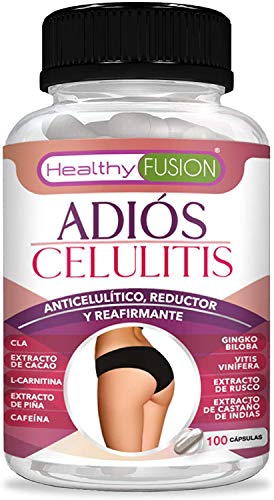 Potente anticelulítico y reductor intensivo | Cápsulas anticelulitis | Elimina la piel de naranja de forma eficaz | Fórmula completa de rápida actuación con CLA, l-carnitina y cafeina | 100 cápsulas Potente anticelulítico y reductor intensivo | Cápsulas anticelulitis | Elimina la piel de naranja de forma eficaz | Fórmula completa de rápida actuación con CLA, l-carnitina y cafeina | 100 cápsulas