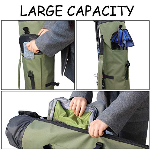 Powcan Bolsa de Pesca Estuche de caƱa de Pescar Oxford Organizador portƔtil de Alta Capacidad para Llevar caƱa de Pescar Bolsa de Almacenamiento de Herramientas de Pesca Impermeable al Aire Libre Powcan Bolsa de Pesca Estuche de caƱa de Pescar Oxford Organizador portƔtil de Alta Capacidad para Llevar caƱa de Pescar Bolsa de Almacenamiento de Herramientas de Pesca Impermeable al Aire Libre