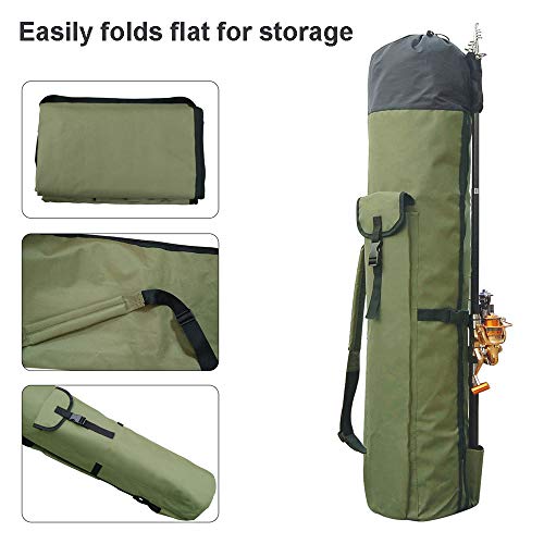 Powcan Bolsa de Pesca Estuche de caƱa de Pescar Oxford Organizador portƔtil de Alta Capacidad para Llevar caƱa de Pescar Bolsa de Almacenamiento de Herramientas de Pesca Impermeable al Aire Libre Powcan Bolsa de Pesca Estuche de caƱa de Pescar Oxford Organizador portƔtil de Alta Capacidad para Llevar caƱa de Pescar Bolsa de Almacenamiento de Herramientas de Pesca Impermeable al Aire Libre