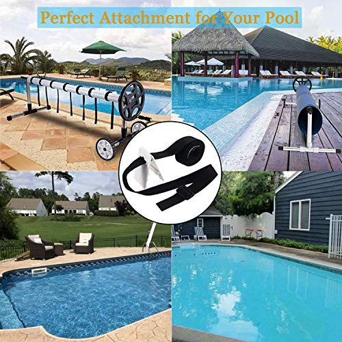 Poweka Kit de Fijación para Carrete de Cubierta Solar, Accesorios para Carrete de Cubierta Solar para Piscinas, 8 Correas Adhesivas de Nailon y Velcro, 8 Placas de fijación, 8 Hebillas Poweka Kit de Fijación para Carrete de Cubierta Solar, Accesorios para Carrete de Cubierta Solar para Piscinas, 8 Correas Adhesivas de Nailon y Velcro, 8 Placas de fijación, 8 Hebillas