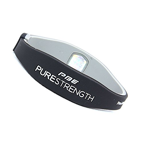 Power Balance Energy® Pulsera magnética de terapia con iones, hecha de silicona, de estilo deportivo, mujer hombre Infantil, negro/gris, Large - 20.5cm Power Balance Energy® Pulsera magnética de terapia con iones, hecha de silicona, de estilo deportivo, mujer hombre Infantil, negro/gris, Large - 20.5cm