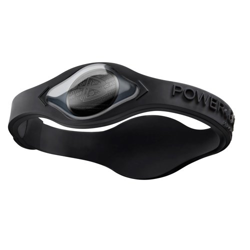 Power Balance Hologram - Pulsera de Silicona Negro Negro Talla:Small