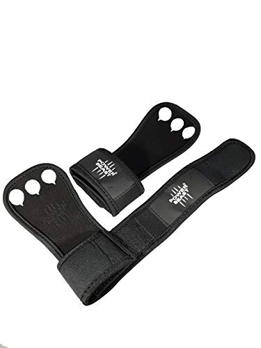 Power Beast Calleras Crossfit | 2 en 1 Guantes Sin Dedos y Muñequeras | Pesas, WOD, Gimnasio, Fitness, Calistenia, Musculación, Halterofilia, Dominadas | Protección Manos y Muñecas. Unisex | 1 Par (L)