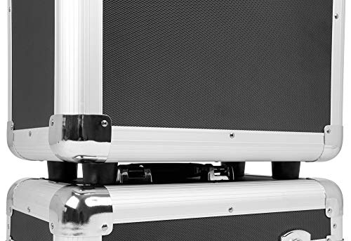 Power Dynamics RC100 Maleta para discos de vinilo (rack portátil para 100 discos LPs de 12", interior de gomaespuma, ligero armazón) - negro Power Dynamics RC100 Maleta para discos de vinilo (rack portátil para 100 discos LPs de 12", interior de gomaespuma, ligero armazón) - negro
