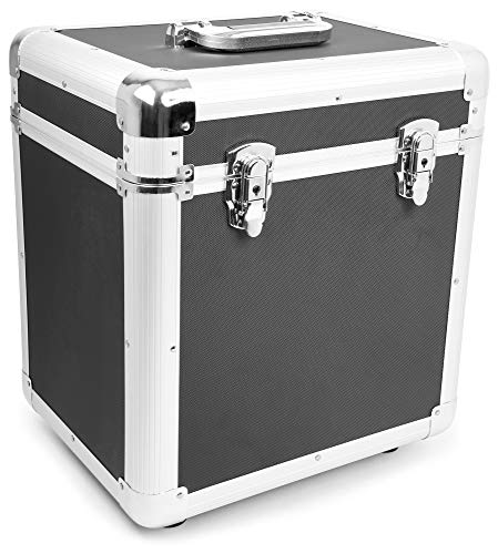 Power Dynamics RC100 Maleta para discos de vinilo (rack portátil para 100 discos LPs de 12", interior de gomaespuma, ligero armazón) - negro Power Dynamics RC100 Maleta para discos de vinilo (rack portátil para 100 discos LPs de 12", interior de gomaespuma, ligero armazón) - negro