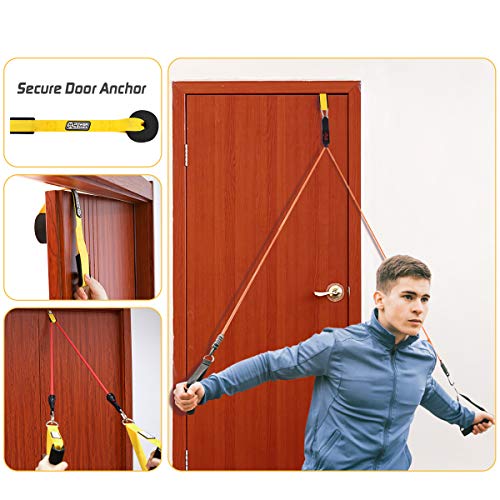 POWER GUIDANCE Bandas De Resistencia Elasticas - Gomas Entrenamiento con 5 Bandas de Ejercicios, Círculos de Resistencia, Manijas, Anclaje de Puerta, Correas de Tobillo POWER GUIDANCE Bandas De Resistencia Elasticas - Gomas Entrenamiento con 5 Bandas de Ejercicios, Círculos de Resistencia, Manijas, Anclaje de Puerta, Correas de Tobillo