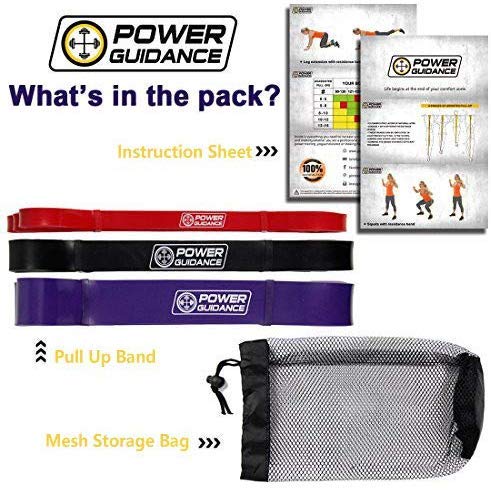 POWER GUIDANCE Bandas elásticas de Resistencia - Pull Up Ejercicio de la Aptitud del Entrenamiento Bandas Aparatos de Gimnasia Inicio,para Yoga,Pilates o rehabilitación -Mayor Fuerza y Movilidad POWER GUIDANCE Bandas elásticas de Resistencia - Pull Up Ejercicio de la Aptitud del Entrenamiento Bandas Aparatos de Gimnasia Inicio,para Yoga,Pilates o rehabilitación -Mayor Fuerza y Movilidad