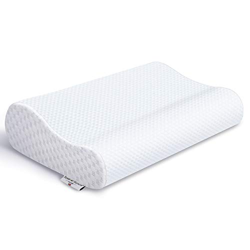 Power Of Nature Almohada Viscoelastica, Almohada Cervical con Altura Ajustable, Reduce Dolores Cervicales,Forma Ergonómica Adecuada para Todos los Durmientes, Cubierta de Fibra de Bambú Power Of Nature Almohada Viscoelastica, Almohada Cervical con Altura Ajustable, Reduce Dolores Cervicales,Forma Ergonómica Adecuada para Todos los Durmientes, Cubierta de Fibra de Bambú
