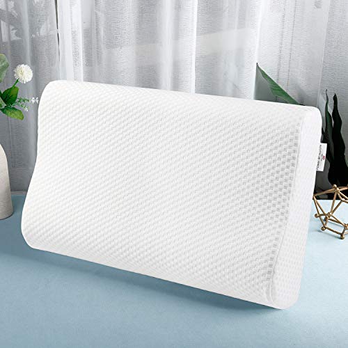 Power Of Nature Almohada Viscoelastica, Almohada Cervical con Altura Ajustable, Reduce Dolores Cervicales,Forma Ergonómica Adecuada para Todos los Durmientes, Cubierta de Fibra de Bambú Power Of Nature Almohada Viscoelastica, Almohada Cervical con Altura Ajustable, Reduce Dolores Cervicales,Forma Ergonómica Adecuada para Todos los Durmientes, Cubierta de Fibra de Bambú