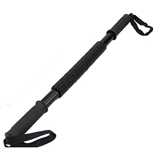 Power Twister - Expansor de pecho flexible para ejercicios de hombro, brazos y pecho, 20 kg de barra de brazo de acero, ejercitador de resorte de acero para muñeca