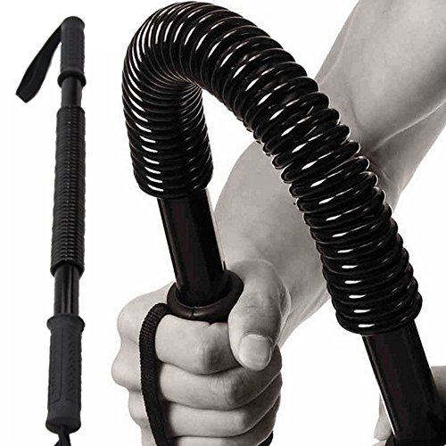 Power Twister - Expansor de pecho flexible para ejercicios de hombro, brazos y pecho, 20 kg de barra de brazo de acero, ejercitador de resorte de acero para muñeca Power Twister - Expansor de pecho flexible para ejercicios de hombro, brazos y pecho, 20 kg de barra de brazo de acero, ejercitador de resorte de acero para muñeca