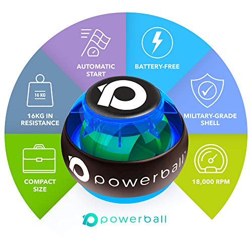 Powerball 280Hz Classic Bola Giroscópica de Ejercicio - Refuerza el Agarre y Alivia el Dolor de Brazos y del Muñecas Powerball 280Hz Classic Bola Giroscópica de Ejercicio - Refuerza el Agarre y Alivia el Dolor de Brazos y del Muñecas
