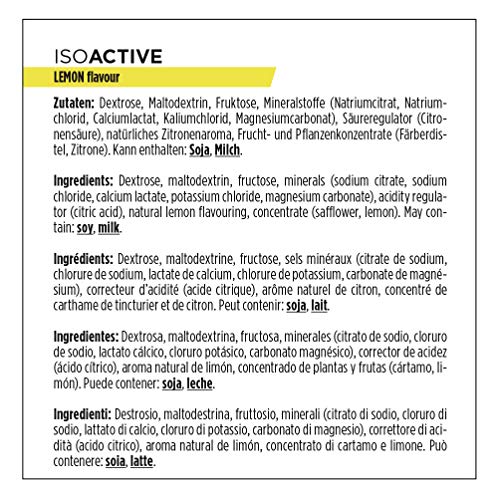 PowerBar Isoactive Lemon 1320g - Bebida Deportiva Isotónica - 5 Electrolitos + C2MAX PowerBar Isoactive Lemon 1320g - Bebida Deportiva Isotónica - 5 Electrolitos + C2MAX