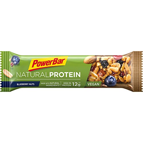 PowerBar Natural Protein Blueberry Nuts 24x40g - Barra de Proteína Vegana + Ingredientes Naturales PowerBar Natural Protein Blueberry Nuts 24x40g - Barra de Proteína Vegana + Ingredientes Naturales
