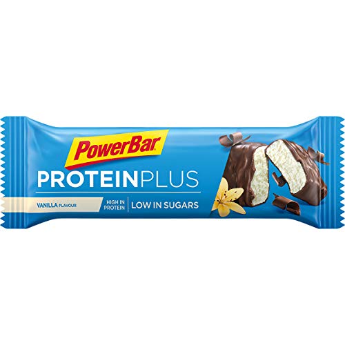 Powerbar Protein Plus Low Sugar Vainilla - Barritas Proteinas con Bajo Nivel de Azucar - 30 Barras 1005 g