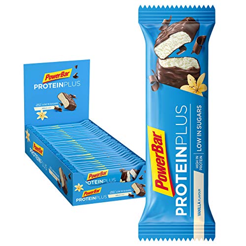 Powerbar Protein Plus Low Sugar Vainilla - Barritas Proteinas con Bajo Nivel de Azucar - 30 Barras 1005 g