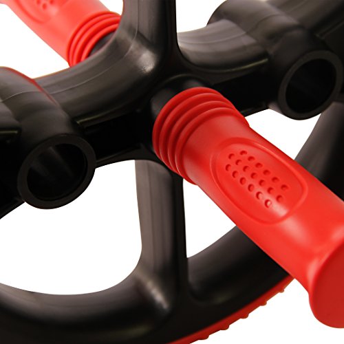 POWRX - Aparato de Abdominales AB Wheel para Trabajar en Profundidad los músculos Abdominales, los Brazos y los Hombros POWRX - Aparato de Abdominales AB Wheel para Trabajar en Profundidad los músculos Abdominales, los Brazos y los Hombros