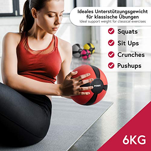 POWRX - Balón Medicinal 6 kg + PDF Workout (Violeta) POWRX - Balón Medicinal 6 kg + PDF Workout (Violeta)
