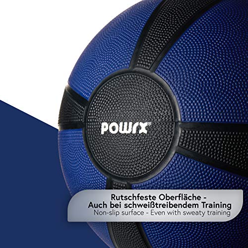 POWRX - Balón Medicinal 9 kg + PDF Workout (BLU Oscuro) POWRX - Balón Medicinal 9 kg + PDF Workout (BLU Oscuro)