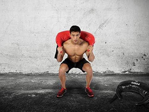 POWRX Saco Búlgaro 5-22 kg – Ideal para Ejercicios de Functional Fitness y potenciamiento Muscular – (17 kg/Rojo)