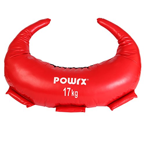 POWRX Saco Búlgaro 5-22 kg – Ideal para Ejercicios de Functional Fitness y potenciamiento Muscular – (17 kg/Rojo)