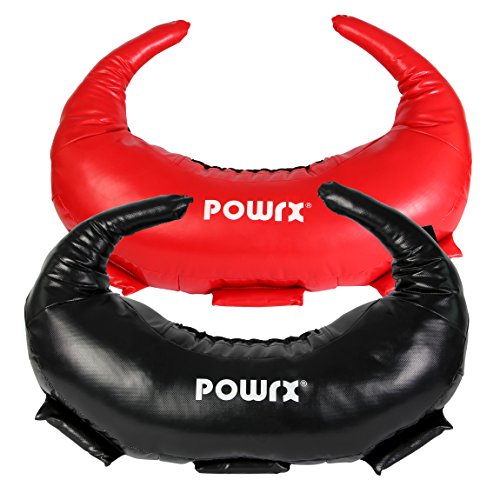 POWRX Saco Búlgaro 5-22 kg – Ideal para Ejercicios de Functional Fitness y potenciamiento Muscular – (17 kg/Rojo)