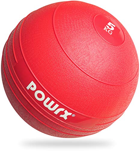 POWRX - Slam Ball Balón Medicinal 3-20 kg - Ideal para Ejercicios de Entrenamiento Funcional - (5 kg/Rojo) POWRX - Slam Ball Balón Medicinal 3-20 kg - Ideal para Ejercicios de Entrenamiento Funcional - (5 kg/Rojo)