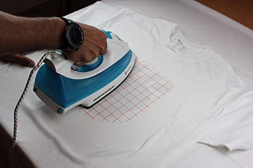 PPD A4 x 5 Hojas de Papel de Transferencia Térmica Para Camisetas, Mascarillas y Tejidos Claros - Para Impresora de Inyección de Tinta Inkjet - PPD-1-5