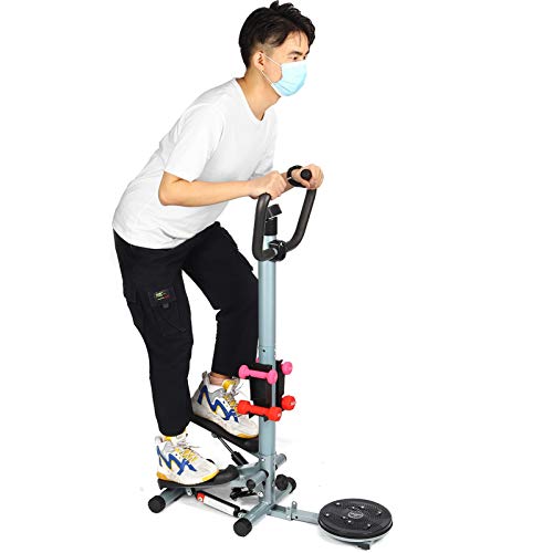 PPLAS Resistencia Ajustable Stepper Fitness MÁQUINA Cintura Terreno Entrenamiento Herramienta Aerobic Herramienta Inicio Gimnasio Fitness Equipos Entrenador (Color : White)