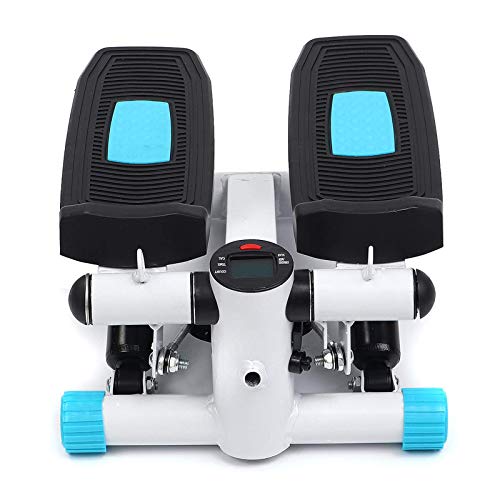 PQXOER Máquinas De Step Fitness Stair Stepper Cardio Sport Fitness Stepper Machine con Bandas De Resistencia De Monitor LCD Escaladora para Piernas