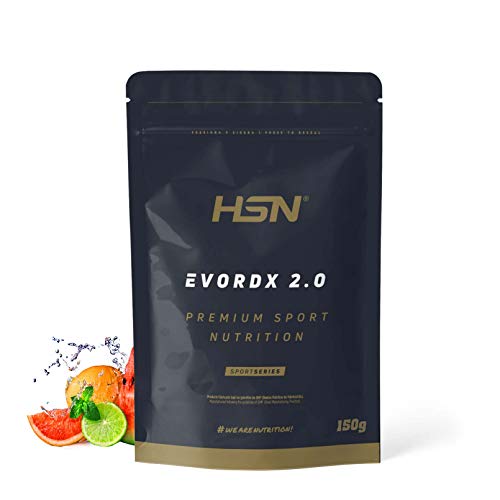 Pre Entreno Potente Evordx 2.0 de HSN | Pre Workout con Cafeína, Creatina Creapure + BCAAs + Beta-Alanina + Arginina | Óxido Nítrico | Sin Carbohidratos | Sabor Ponche de Frutas, 150g