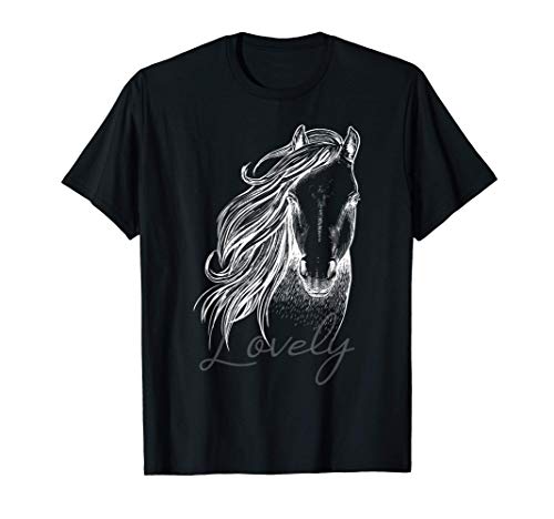 Preciosos caballos adoran montar a caballo caja gran idea de Camiseta Preciosos caballos adoran montar a caballo caja gran idea de Camiseta