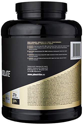 Premium Body Nutrition - Aislado de proteína de suero de leche en polvo (Whey-ISOLATE), 2,27 kg, sabor vainilla (75 porciones)