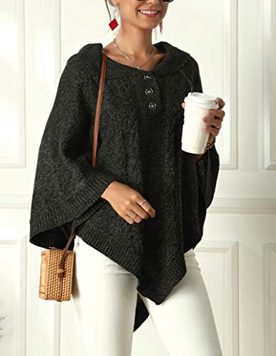 Prendas de punto de suéter para mujer, capa de chal de punto de gran tamaño, chaqueta de suéter suelta irregular, ropa de invierno informal de gran tamaño, ropa de otoño, invierno y primavera par Prendas de punto de suéter para mujer, capa de chal de punto de gran tamaño, chaqueta de suéter suelta irregular, ropa de invierno informal de gran tamaño, ropa de otoño, invierno y primavera par