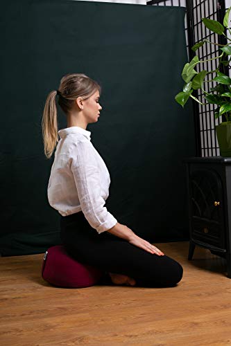 Present Mind Cojín de Meditación y Yoga, Funda Lavable, Algodón y Cáscara de Alforfón Natural… Present Mind Cojín de Meditación y Yoga, Funda Lavable, Algodón y Cáscara de Alforfón Natural…
