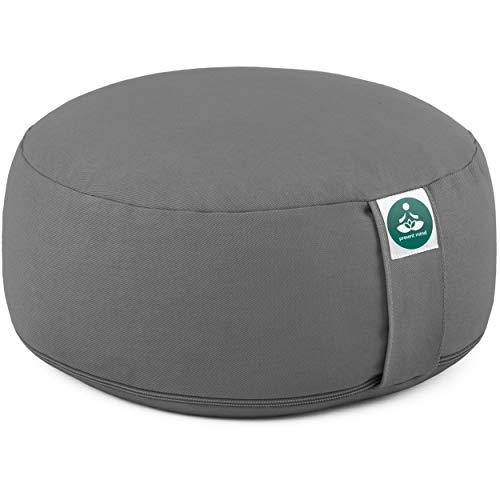 Present Mind Cojín de Meditación y Yoga, Funda Lavable, Algodón y Cáscara de Alforfón Natural… Present Mind Cojín de Meditación y Yoga, Funda Lavable, Algodón y Cáscara de Alforfón Natural…