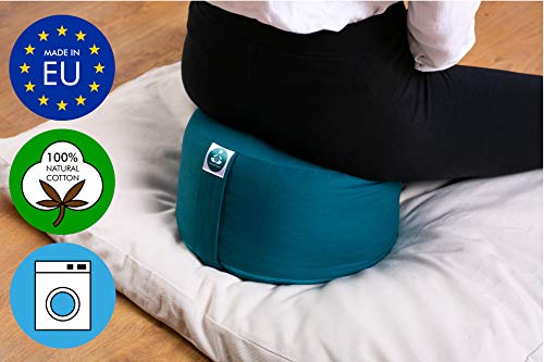 Present Mind Cojín de meditación Yoga – Altura 20 cm - Funda de algodón Lavable Present Mind Cojín de meditación Yoga – Altura 20 cm - Funda de algodón Lavable