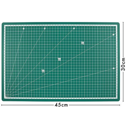 PRETEX Base de Corte Doble Cara, 45 x 30 cm (A3) en Verde con Superficie autoreparativa, autocurativa | Cutting Mat, Tabla de Cortar PRETEX Base de Corte Doble Cara, 45 x 30 cm (A3) en Verde con Superficie autoreparativa, autocurativa | Cutting Mat, Tabla de Cortar