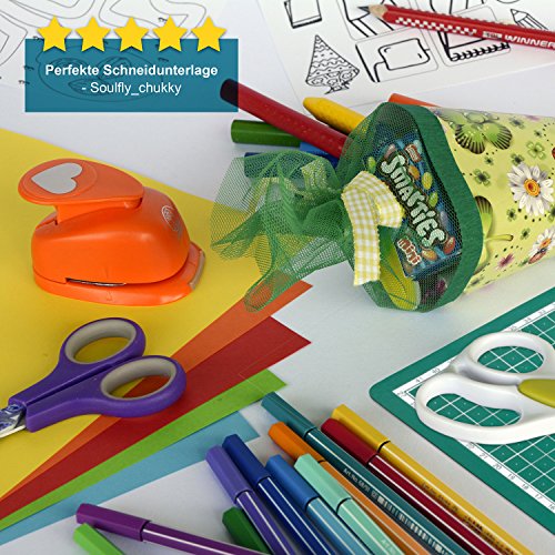 PRETEX Base de Corte Doble Cara, 45 x 30 cm (A3) en Verde con Superficie autoreparativa, autocurativa | Cutting Mat, Tabla de Cortar PRETEX Base de Corte Doble Cara, 45 x 30 cm (A3) en Verde con Superficie autoreparativa, autocurativa | Cutting Mat, Tabla de Cortar