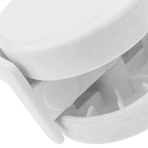 PrimeMatik - Rueda pivotante de Nailon sin Freno 40 mm M8 Blanca 4 Pack