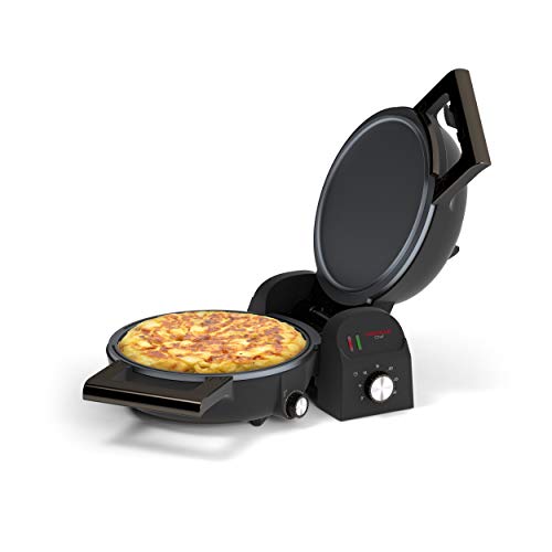 Princess 118000 Tortilla Chef, Doble Superficie de Cocción, Vuelta y Vuelta, 1300 W, Acero Inoxidable, Negro Princess 118000 Tortilla Chef, Doble Superficie de Cocción, Vuelta y Vuelta, 1300 W, Acero Inoxidable, Negro