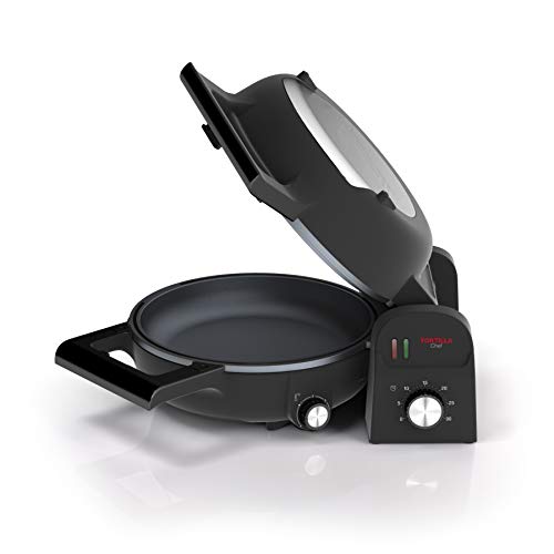 Princess 118000 Tortilla Chef, Doble Superficie de Cocción, Vuelta y Vuelta, 1300 W, Acero Inoxidable, Negro Princess 118000 Tortilla Chef, Doble Superficie de Cocción, Vuelta y Vuelta, 1300 W, Acero Inoxidable, Negro