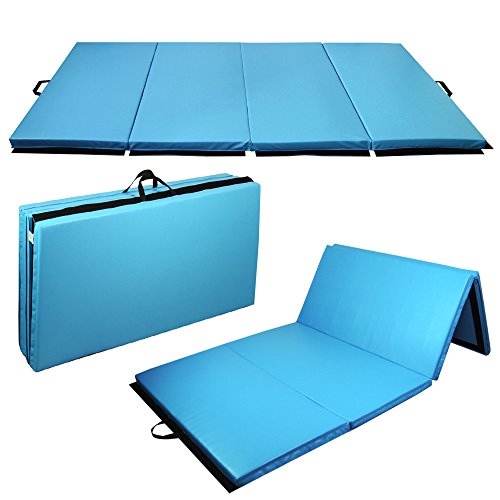 PRISP Colchoneta de Gimnasia 240 cm Plegable de Suave Espuma antiderrapante para Ejercicio Fitness y Gimnasia en Interiores y en casa; Largo: 240cm, Ancho: 120 cm, Grueso: 5 cm PRISP Colchoneta de Gimnasia 240 cm Plegable de Suave Espuma antiderrapante para Ejercicio Fitness y Gimnasia en Interiores y en casa; Largo: 240cm, Ancho: 120 cm, Grueso: 5 cm