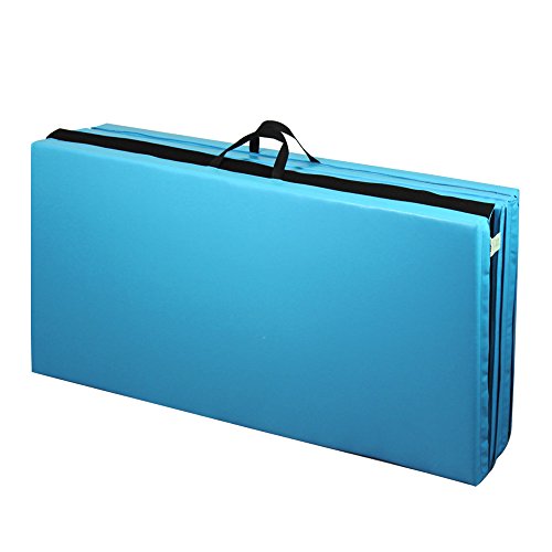 PRISP Colchoneta de Gimnasia 240 cm Plegable de Suave Espuma antiderrapante para Ejercicio Fitness y Gimnasia en Interiores y en casa; Largo: 240cm, Ancho: 120 cm, Grueso: 5 cm PRISP Colchoneta de Gimnasia 240 cm Plegable de Suave Espuma antiderrapante para Ejercicio Fitness y Gimnasia en Interiores y en casa; Largo: 240cm, Ancho: 120 cm, Grueso: 5 cm