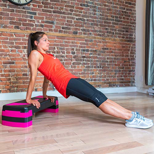 PRISP Step para Fitness 78 cm; Ajustable en 3 Alturas (10/15/20cm); Stepper Aerobic para su Gimnasio en casa; 78 x 28 cm PRISP Step para Fitness 78 cm; Ajustable en 3 Alturas (10/15/20cm); Stepper Aerobic para su Gimnasio en casa; 78 x 28 cm