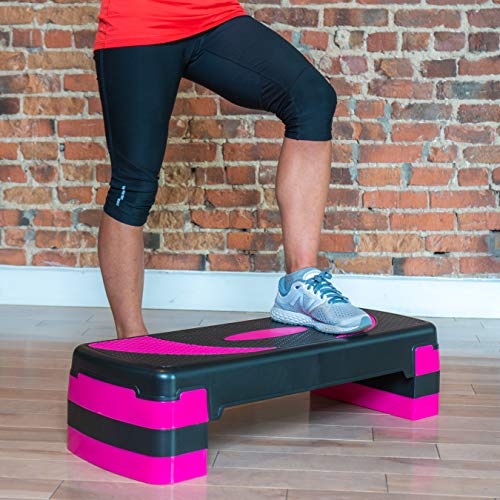 PRISP Step para Fitness 78 cm; Ajustable en 3 Alturas (10/15/20cm); Stepper Aerobic para su Gimnasio en casa; 78 x 28 cm PRISP Step para Fitness 78 cm; Ajustable en 3 Alturas (10/15/20cm); Stepper Aerobic para su Gimnasio en casa; 78 x 28 cm